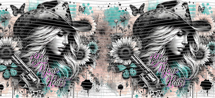 16oz Sunflower Girl-SU-91